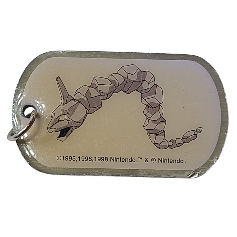 Vintage 1999 Pokemon Collectible Dog Tag #95 Onix Limited Edition Nintendo Loose